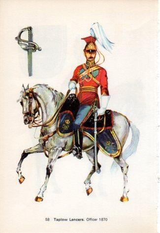 LAMINA V44250: Taplow Lancers. Officer 1870