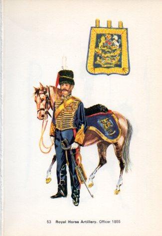 LAMINA V44248: Royal Horse Artillery. Officer 1855