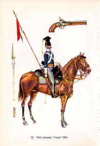 LAMINA V44247: 17th Lancers. Trooper 1854