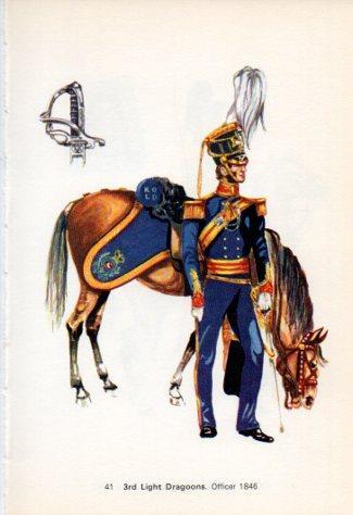 LAMINA V44242: 3rd Light Dragoons. Officer 1846