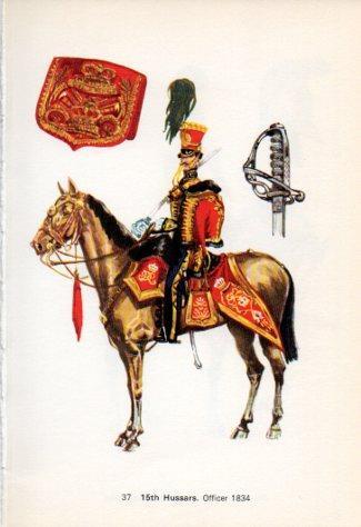 LAMINA V44240: 15th Hussars. Officer 1834