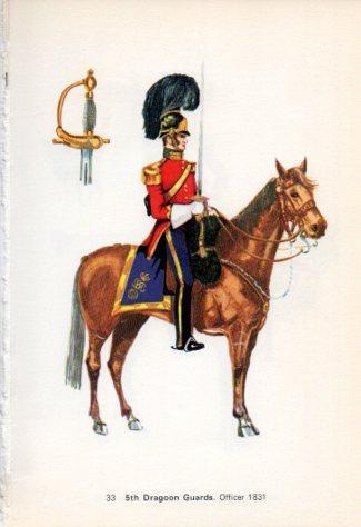 LAMINA V44238: 5th Dragoon Guards. Officer 1831