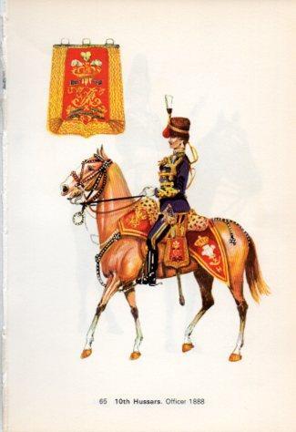 LAMINA V44254: 10th Hussars. Officer 1888
