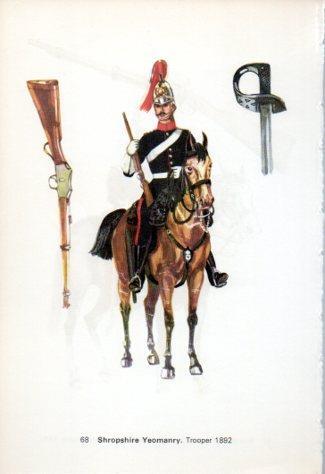 LAMINA V44255: Shropshire Yeomanry. Trooper 1892