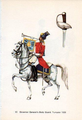 LAMINA V44268: Governor General's Body Guard. Trumpeter 1938