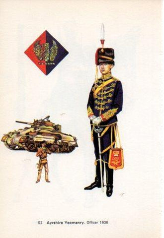 LAMINA V44267: Ayrshire Yeomanry. Officer 1936