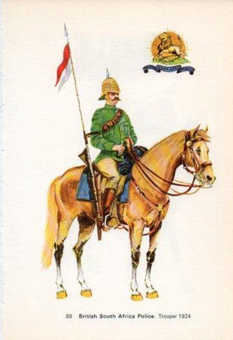 LAMINA V44266: British South Africa Police. Trooper 1924