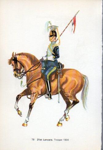 LAMINA V44260: 21st Lancers. Trooper 1904