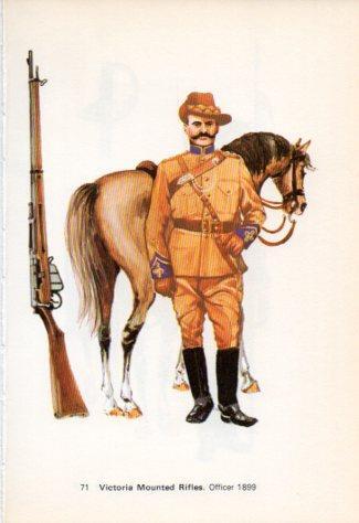 LAMINA V44257: Victoria Mounted Rifles. Officer 1899