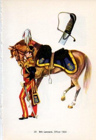 LAMINA V44236: 9th Lancers. Officer 1820