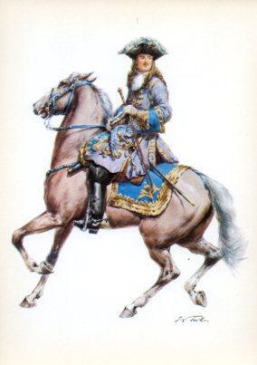 LAMINA V44209: Kurfurstentum Bayern 1700. Stabsoffier 