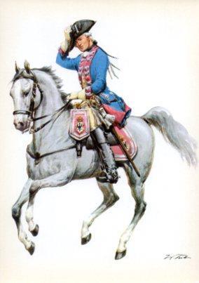 LAMINA V44215: Konigreich Preuben 1756. Offizier