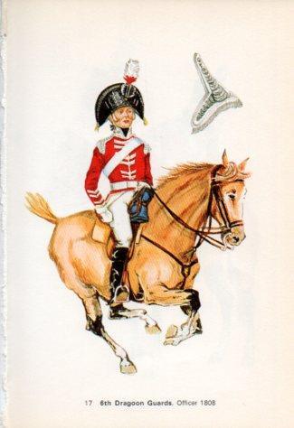 LAMINA V44230: 6th Dragoon Guards. Officer 1808