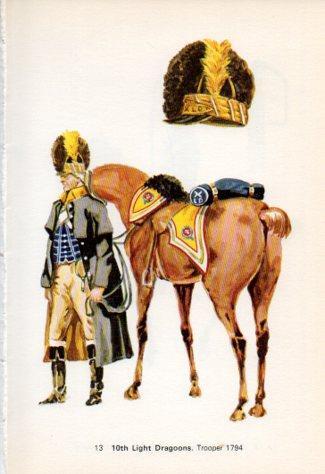 LAMINA V44228: 10th Light Dragoons. Trooper 1794