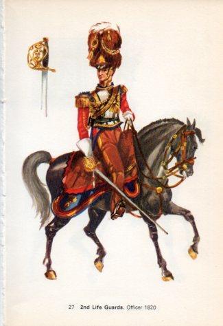 LAMINA V44235: 2nd Life Guards. Officer 1820
