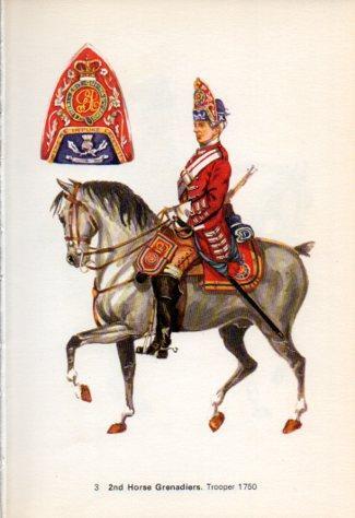 LAMINA V44223: 2nd Horse Grenadiers. Trooper 1750