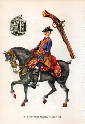 LAMINA V44222: Royal Horse Guards. Trooper 1742