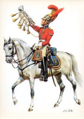 LAMINA V44218: Konigreich Sachsen 1810. Trompeter