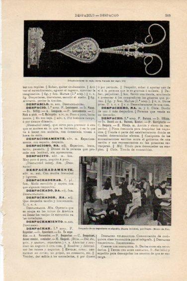 LAMINA V44886: Despabiladeras de caja siglo XVI