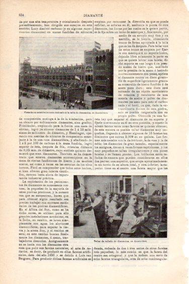 LAMINA V44919: Establecimientos de diamantes en Amsterdam
