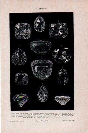 LAMINA V44917: Tipos de diamante 