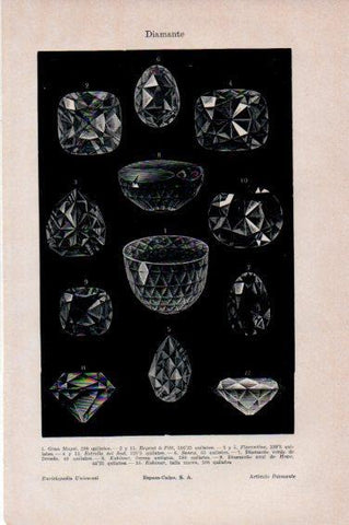 LAMINA V44917: Tipos de diamante 