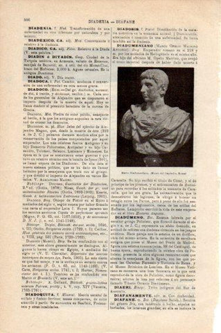 LAMINA V44915: Marco Diadumeniano busto
