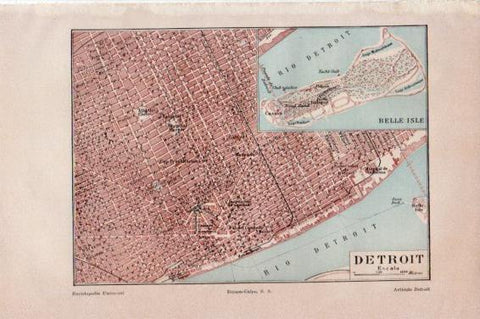 LAMINA V44905: Plano de Detroit