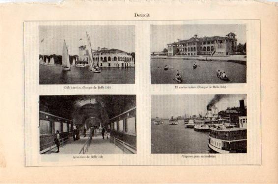 LAMINA V44904: Club Nautico, Casino y Acuario en Detroit
