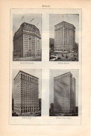 LAMINA V44903: Edificios en Detroit