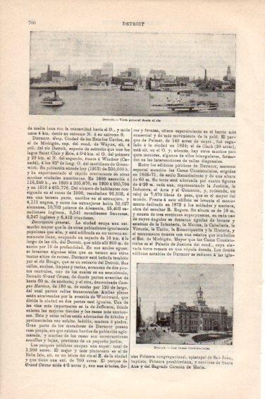 LAMINA V44902: Vista y Ayuntamiento de Detroit