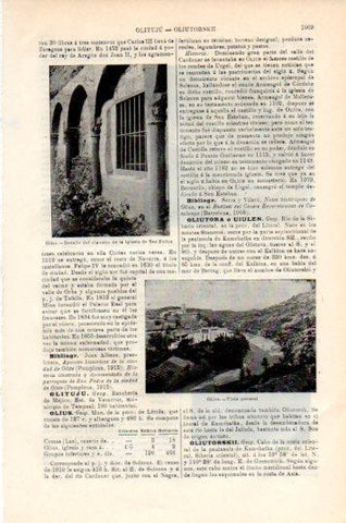LAMINA V44810: Vista de Olius, Lerida