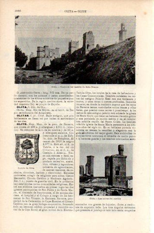 LAMINA V44808: Castillo de Doña Blanca en Olite