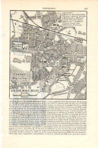 LAMINA V44806: Plano de Oldemburgo, Alemania