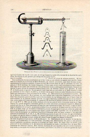 LAMINA V44850: Balanza para la densidad de los liquidos