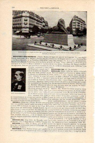 LAMINA V44846: El leon de Belfort en Paris