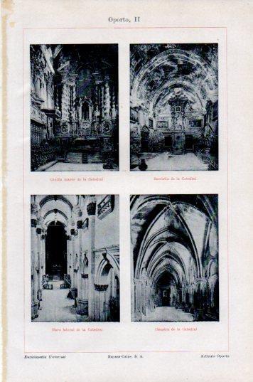 LAMINA V44842: Interior de la Catedral de Oporto
