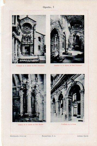 LAMINA V44841: Iglesia de San Francisco en Oporto