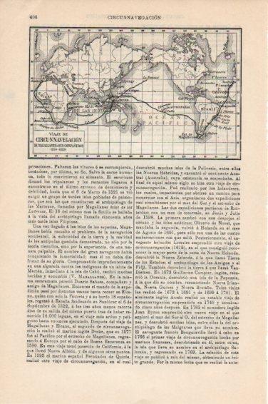 LAMINA V45019: Viaje de Circunnavegacion de Magallanes 1519-1529