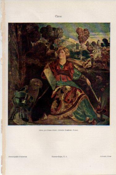 LAMINA V45013: Circe por Dosso Dossi