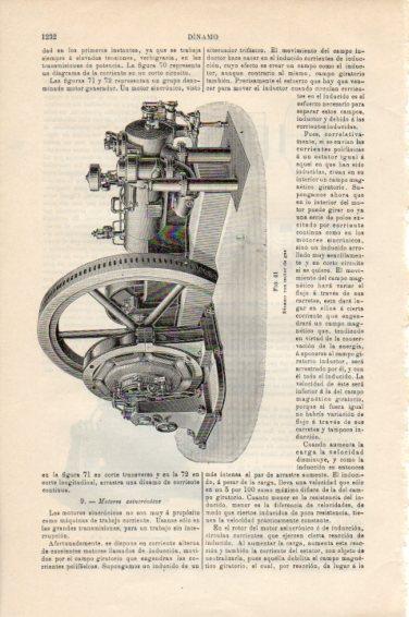 LAMINA V44954: Dinamo con motor de gas