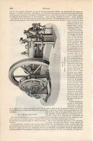 LAMINA V44954: Dinamo con motor de gas