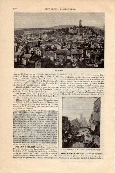 LAMINA V44948: Vista de Dillenburgo, Alemania