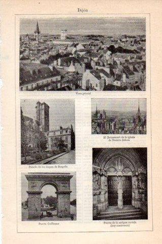 LAMINA V44942: Vistas de Dijon
