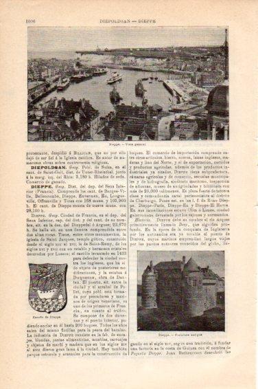 LAMINA V44932: Vista y Fortaleza en Dieppe