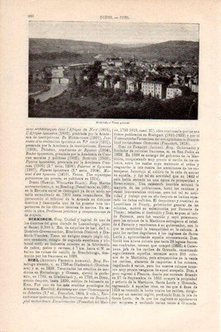 LAMINA V44931: Vista general de Diekirch, Luxemburgo