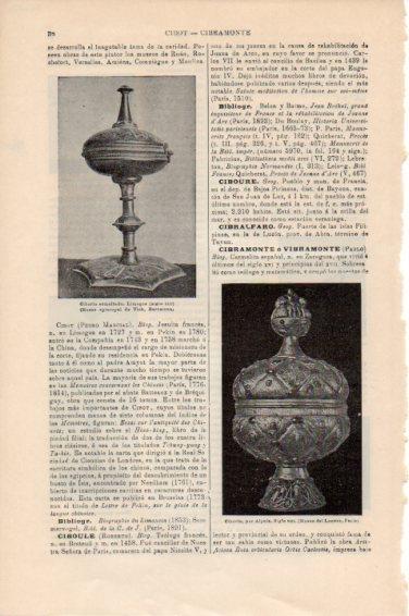 LAMINA V44984: Ciborio de Limoges siglo XIII