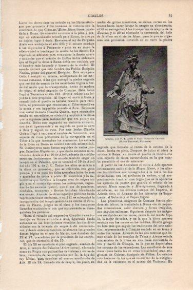 LAMINA V44982: Cibeles por Alari el Viejo