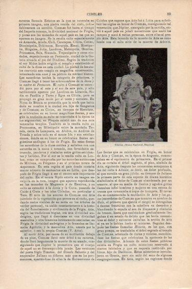 LAMINA V44981: Cibeles Museo Nacional de Napoles
