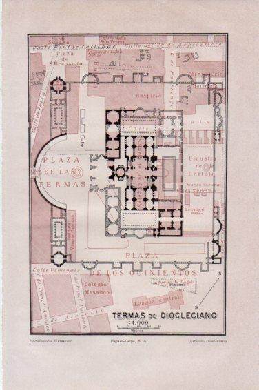 LAMINA V44964: Plano de las Termas de Diocleciano